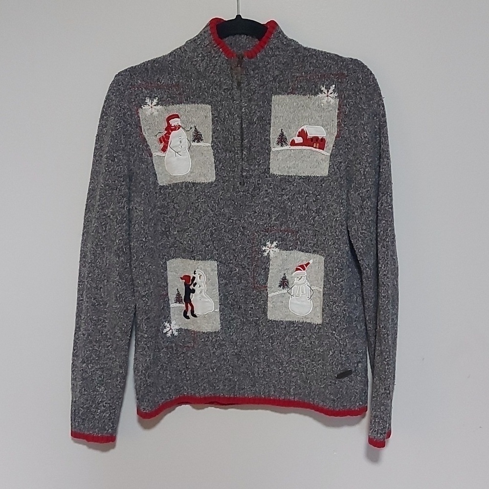 🌹Northern reflections christmas sweater SMALL half zip